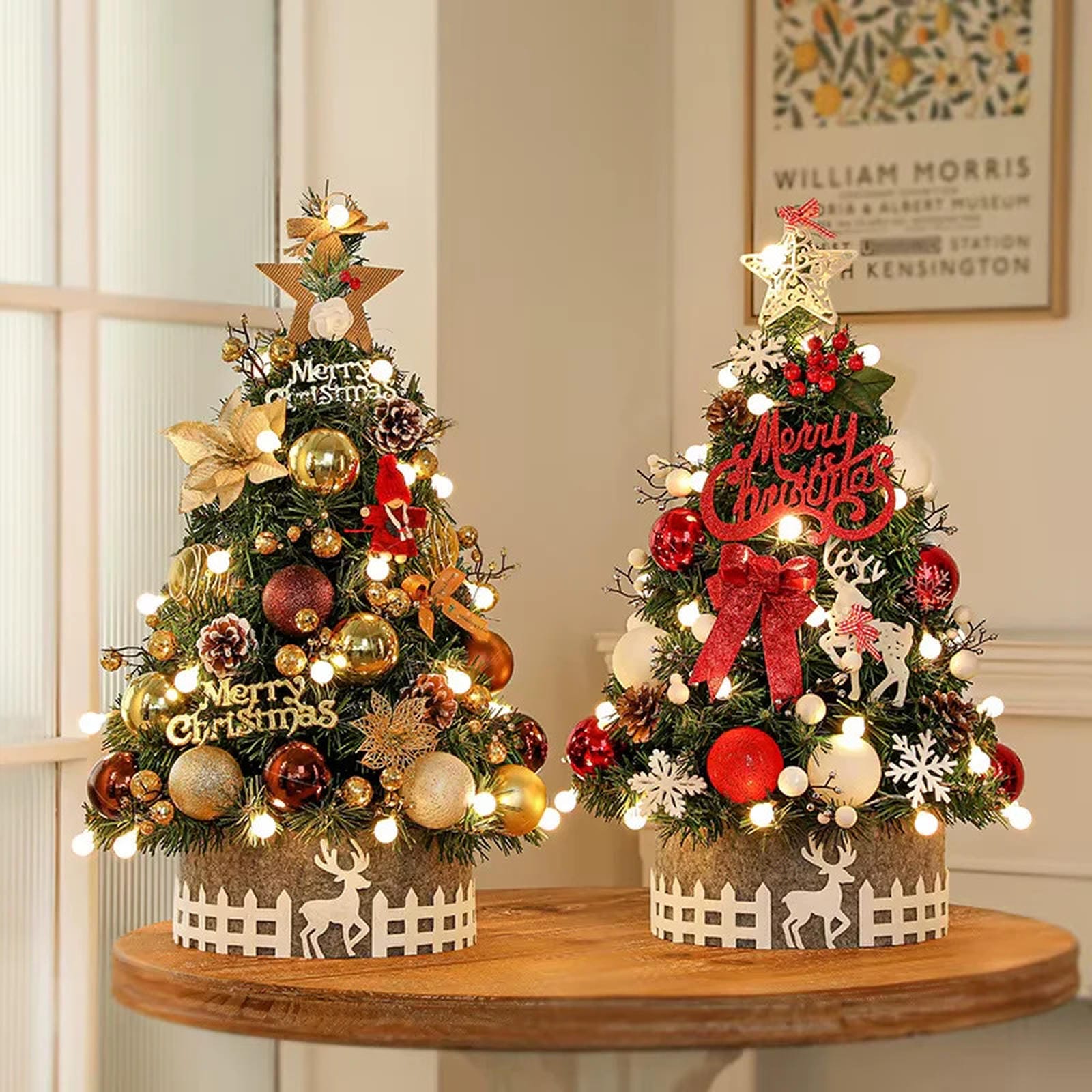 Christmas Tree Household Tabletop Ornament, Small Christmas Decoration Set